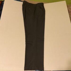 AXIST Essentials‎ Men’s Dress Pants 33x32 Gray Micro Check Flat Front Wool Blend